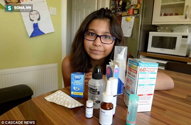 Đau lòng với cô bé 9 tuổi mắc bệnh lạ: Hắt hơi 8000 lần mỗi ngày! - Ảnh 1.