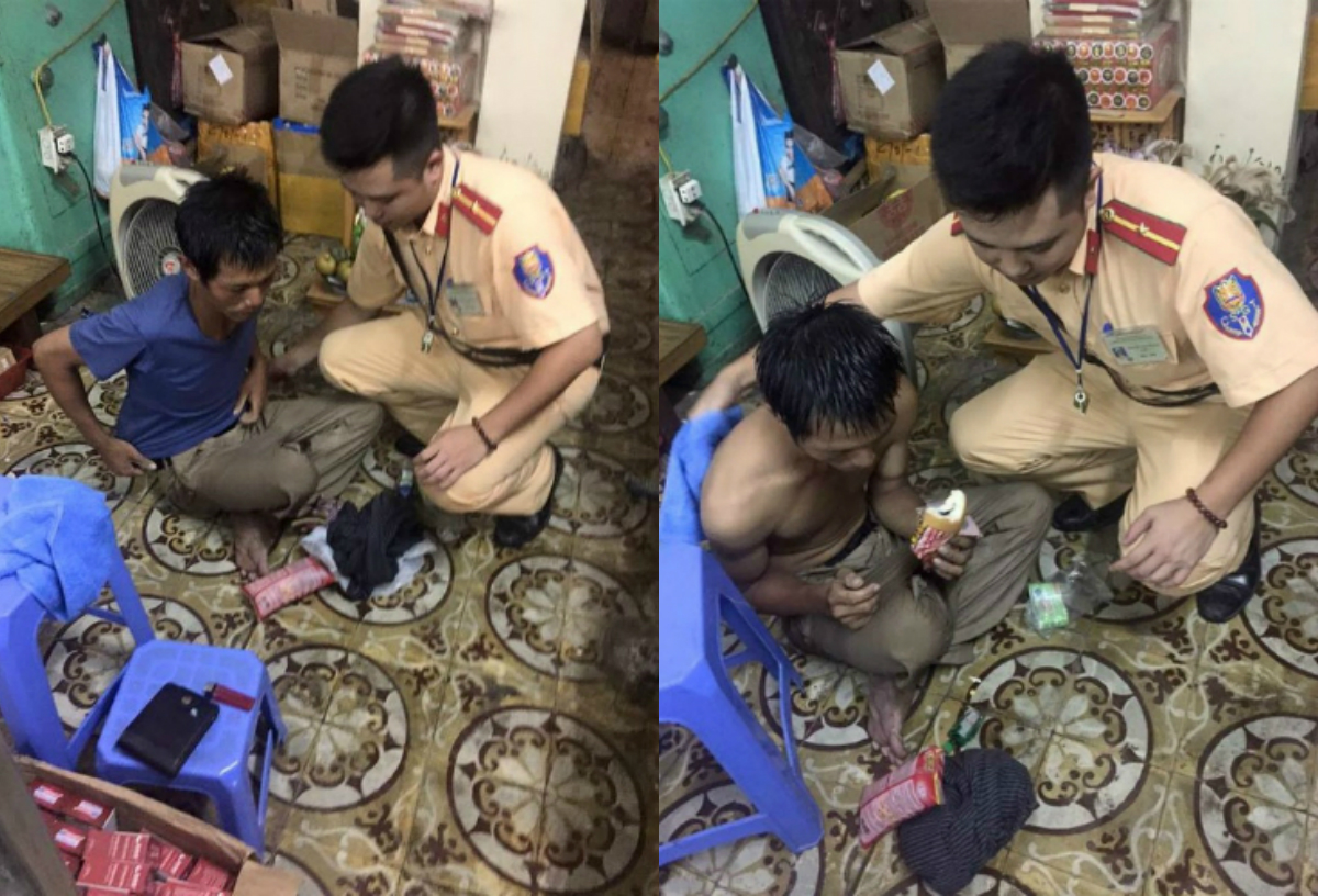 Hành động tuyệt vời của những người lính cứu hỏa giữa phố Hà Nội - Ảnh 3. Hành động tuyệt vời của những người lính cứu hỏa giữa phố Hà Nội - Ảnh 3.