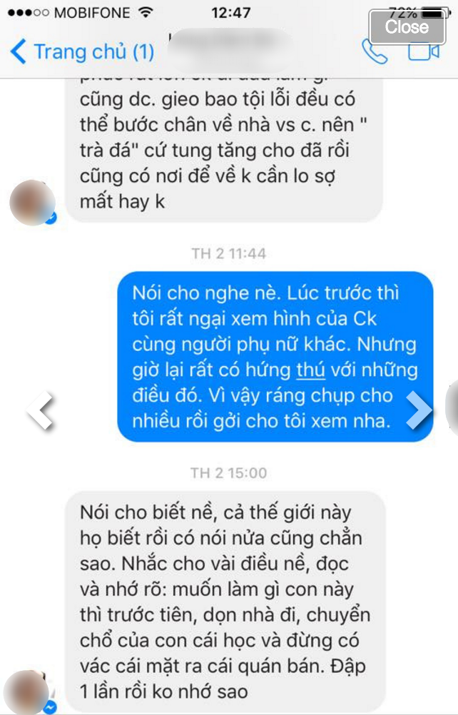 Ngỡ đùa mà thật: Bồ nhí của chồng nhắn tin trêu tức, doạ đánh... vợ và con - Ảnh 7.