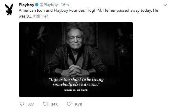 Ông trùm đế chế Playboy qua đời ở tuổi 91 - Ảnh 1.