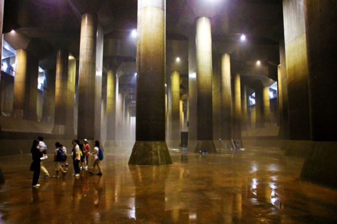 Giải mật cống ngầm lớn nhất thế giới ở Nhật, siêu bão mưa 3 ngày liền cũng không ngập - Ảnh 7.
