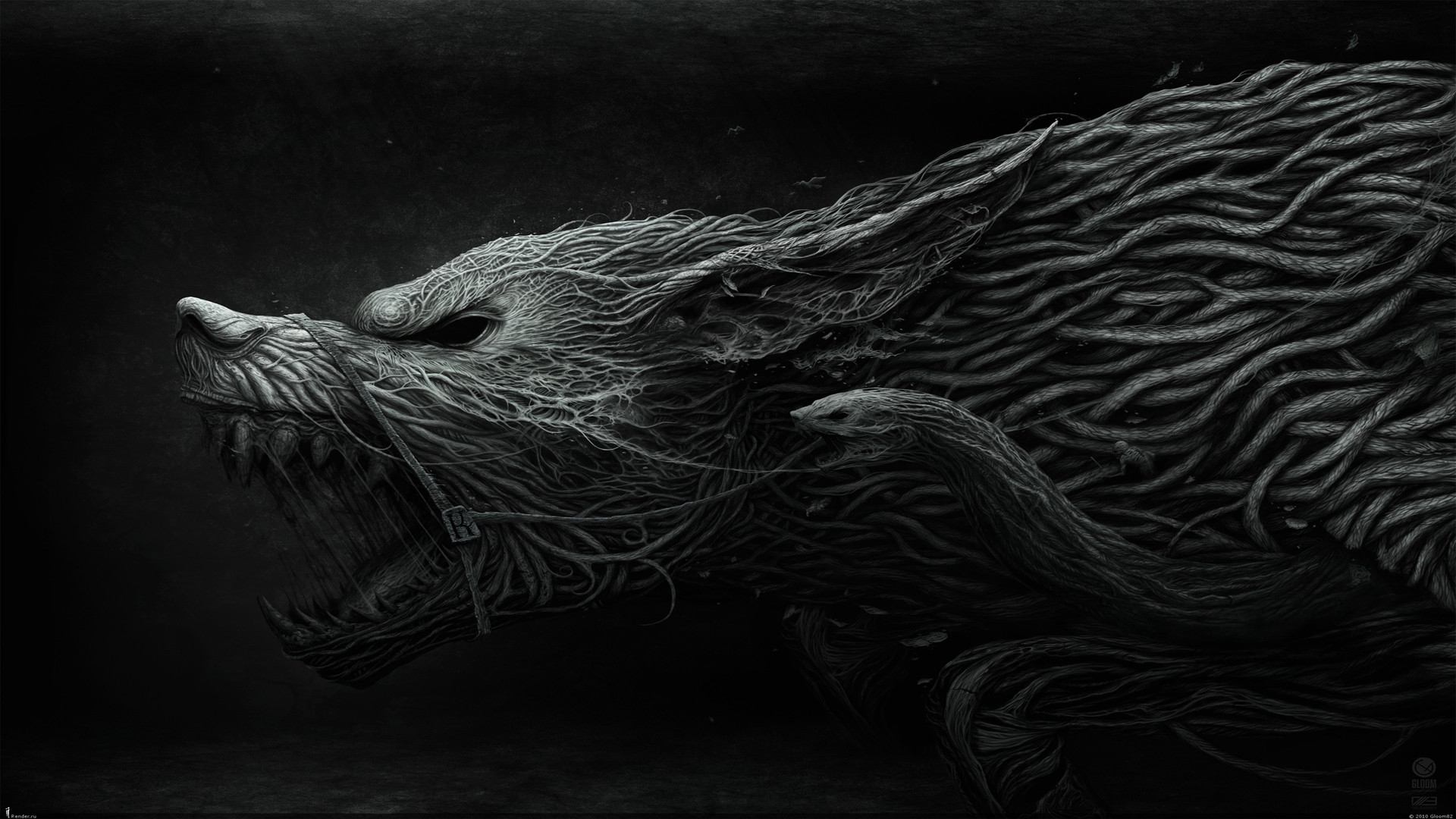 Image of Fenrir Wolf Norse Myth