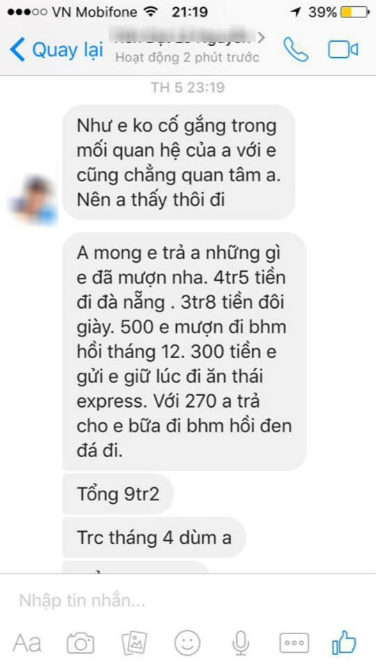 Chia tay, chàng trai đòi tiền, đòi luôn đôi giày đã tặng để “đi bán lại, lỗ cũng được!” - Ảnh 4.