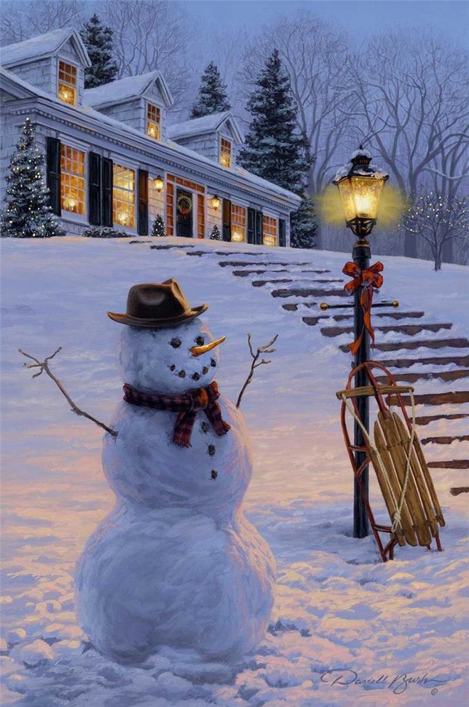 Những ngôi nhà trang hoàng lộng lẫy đón Noel đẹp đến mê mẩn giữa tuyết trắng - Ảnh 4.