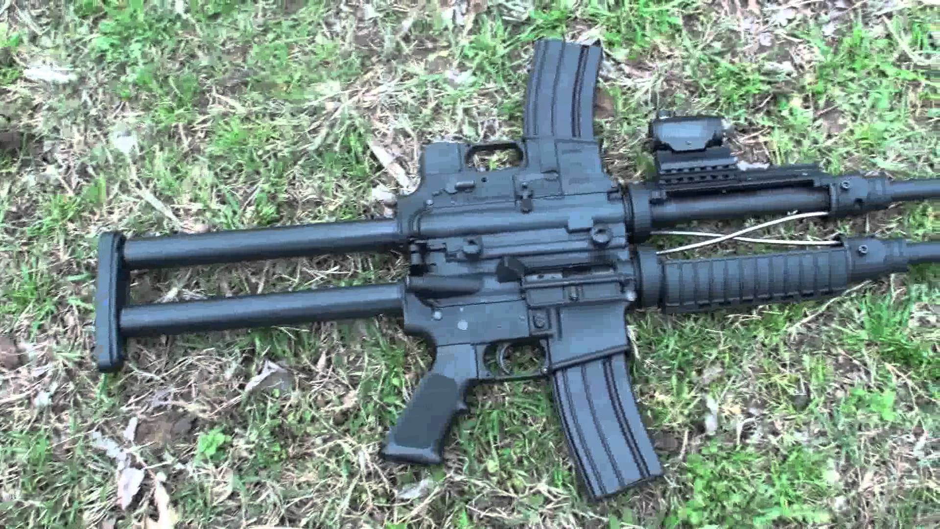 Chiêm ngưỡng súng trường hai nòng Siamese M16 siêu độc đáo - Ảnh 3. Chiêm ngưỡng súng trường hai nòng Siamese M16 siêu độc đáo - Ảnh 3.