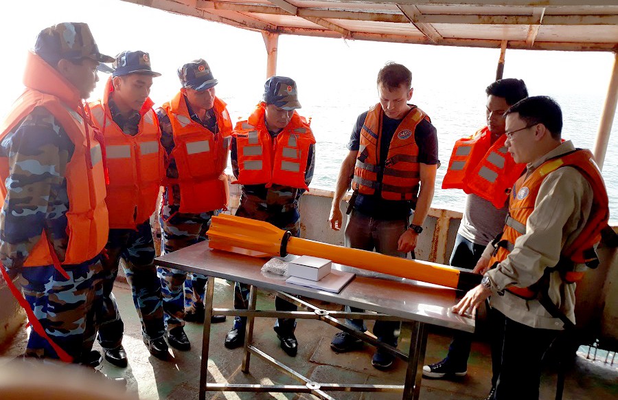 Đoàn Đo đạc biên vẽ hải đồ và nghiên cứu biển tập huấn chuyển giao công nghệ mới - Ảnh 1. Đoàn Đo đạc biên vẽ hải đồ và nghiên cứu biển tập huấn chuyển giao công nghệ mới - Ảnh 1.