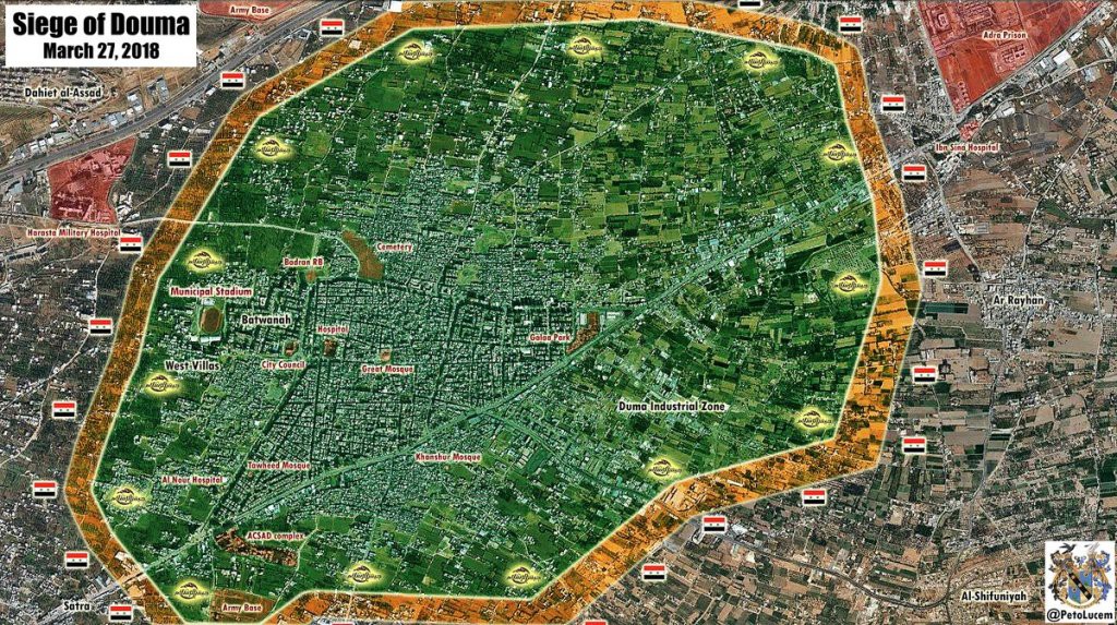 Quân đội Syria bủa lưới, phóng lao tại Douma: Chiến dịch Thép Damascus nóng rẫy - Ảnh 1. Quân đội Syria bủa lưới, phóng lao tại Douma: Chiến dịch Thép Damascus nóng rẫy - Ảnh 1.