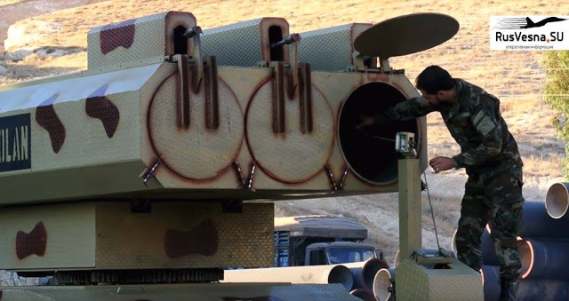 Chiêm ngưỡng pháo phản lực phóng loạt cỡ nòng lớn nhất thế giới do Syria chế tạo - Ảnh 3.