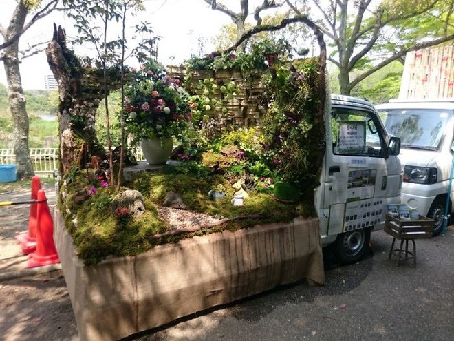 Xe tải cũ hỏng biến thành vườn cây xanh mát đẹp mê li, một lần nữa người Nhật lại khiến thế giới phải choáng váng - Ảnh 16.