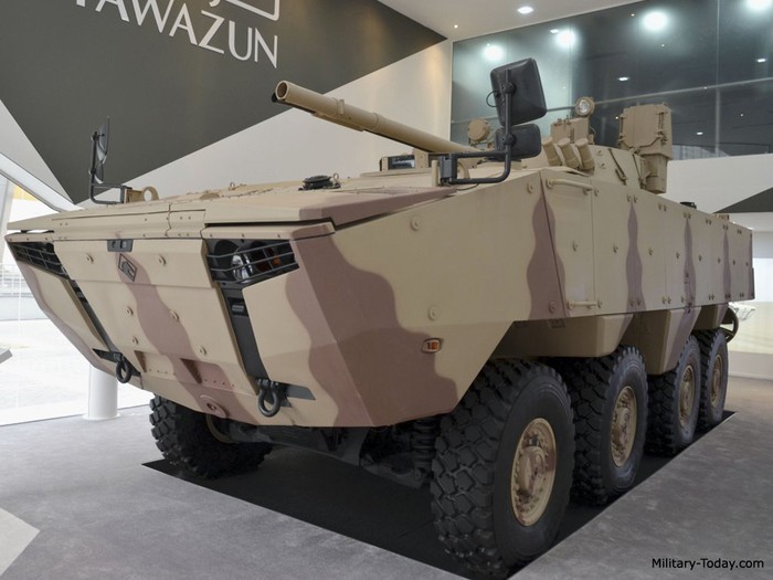 Xe chiến đấu bộ binh BMP-3 phiên bản bánh lốp siêu độc đáo của UAE - Ảnh 1. Xe chiến đấu bộ binh BMP-3 phiên bản bánh lốp siêu độc đáo của UAE - Ảnh 1.