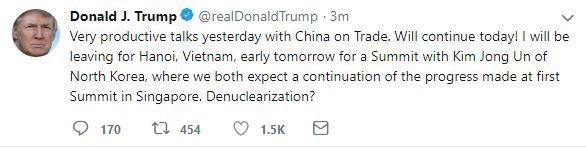TT Trump lên tiếng về thượng đỉnh tại Hà Nội, nhận định tiềm năng của Triều Tiên - Ảnh 1.