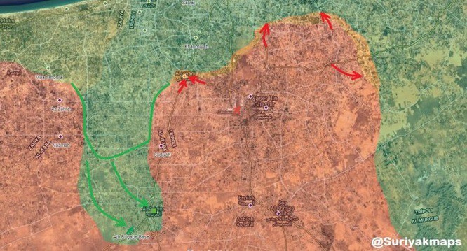 Không quân Quân đội Quốc gia Libya (LNA) đánh phá dữ dội dân quân chính phủ - Ảnh 2. Không quân Quân đội Quốc gia Libya (LNA) đánh phá dữ dội dân quân chính phủ - Ảnh 2.