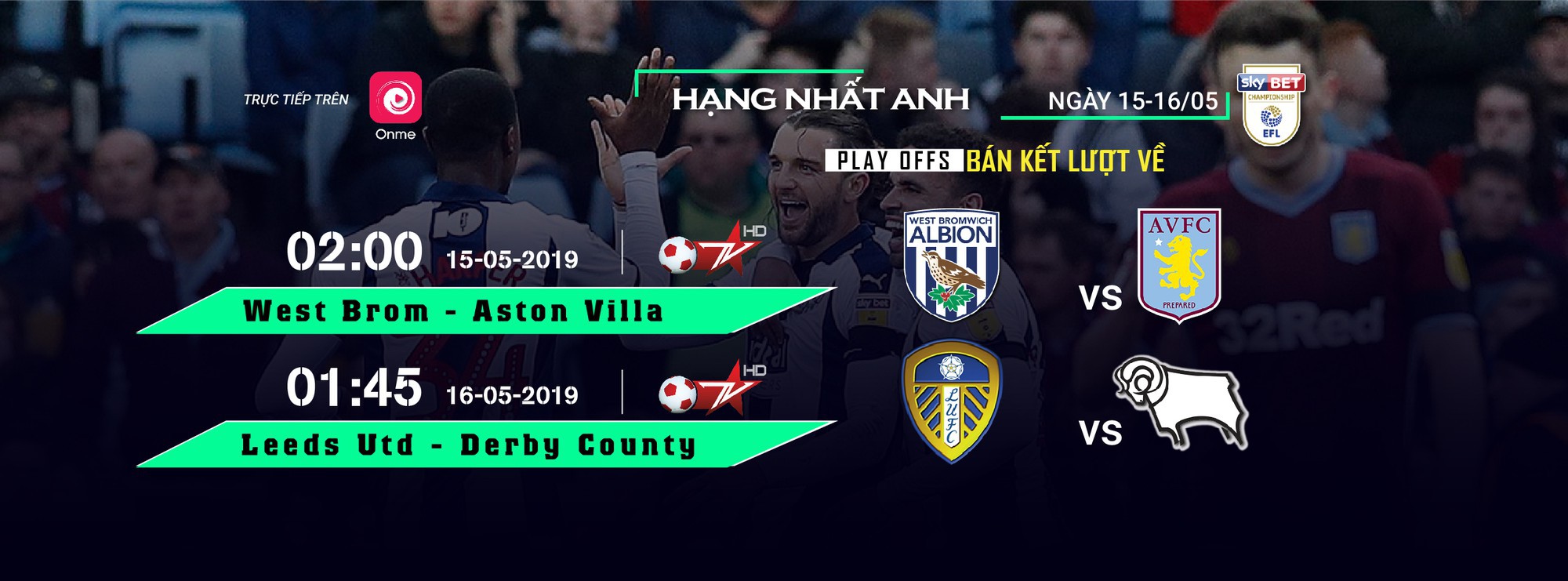 Lịch thi đấu bán kết lượt về vòng play-off tranh vé vớt lên chơi ở Ngoại hạng Anh: Bốn đội bóng tranh hai chiếc vé dự trận cầu 3 nghìn tỷ VNĐ - Ảnh 1. Lịch thi đấu bán kết lượt về vòng play-off tranh vé vớt lên chơi ở Ngoại hạng Anh: Bốn đội bóng tranh hai chiếc vé dự trận cầu 3 nghìn tỷ VNĐ - Ảnh 1.