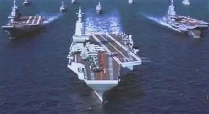 Tàu sân bay Trung Quốc đang đóng nhái tàu Mỹ đã “về hưu”? - Ảnh 1. Tàu sân bay Trung Quốc đang đóng nhái tàu Mỹ đã “về hưu”? - Ảnh 1.