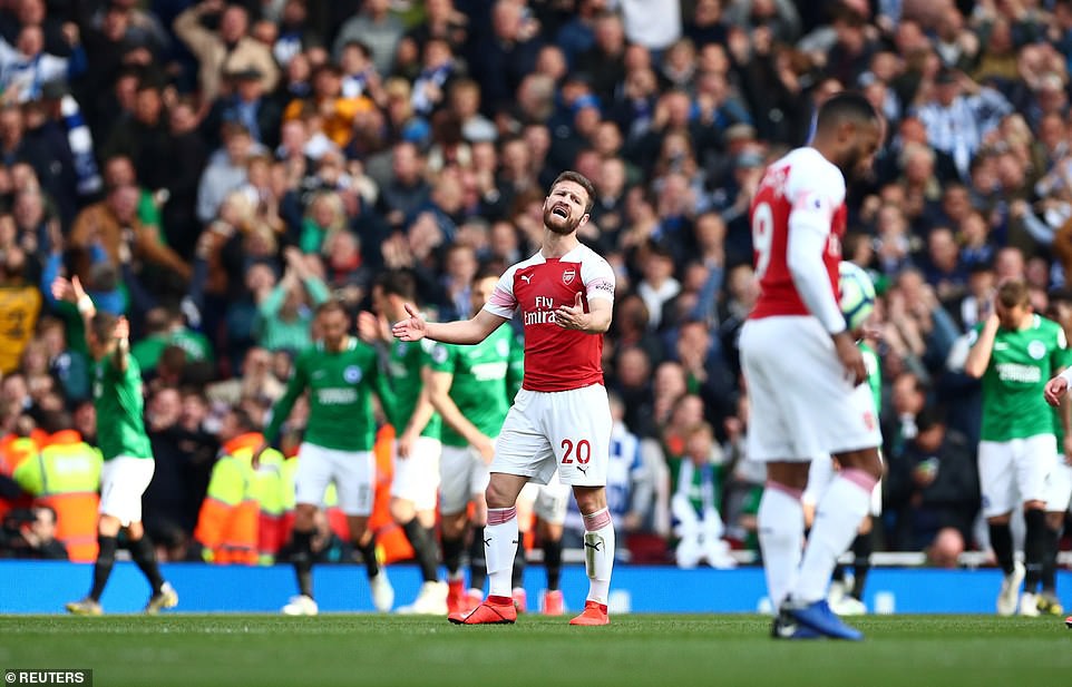 Sảy chân khó tin, Arsenal nối bước Man United buông súng trong cuộc đua top 4 - Ảnh 2. Sảy chân khó tin, Arsenal nối bước Man United buông súng trong cuộc đua top 4 - Ảnh 2.