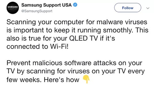 Samsung bất ngờ yêu cầu người dùng quét virus cho TV!? - Ảnh 1.