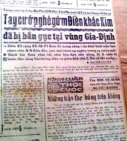 Báo chí Sài Gòn từng xôn xao về một tên giang hồ chỉ cướp của và hiếp vợ của những sĩ quan Mỹ.