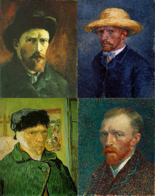 
Loạt tranh chân dung tự họa của Van Gogh

