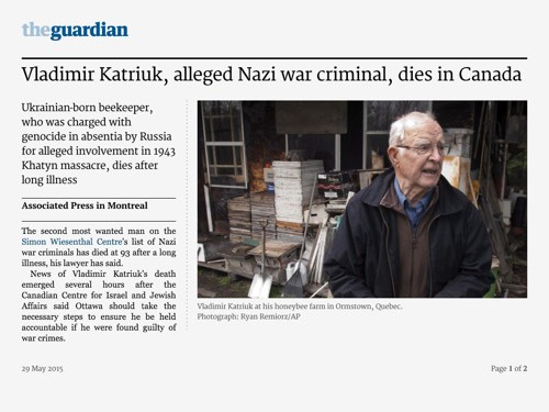 
Hăn đã chết ở Canada
