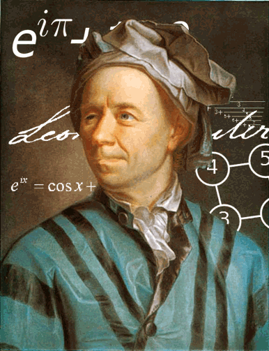 
Leonhard Euler là một nhà toán học và nhà vật lý học Thụy Sĩ. Ông (cùng với Archimedes và Newton) được xem là một trong những nhà toán học lừng lẫy nhất.
