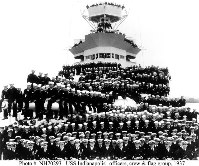 
Thủy thủ trên tàu USS Indianapoli
