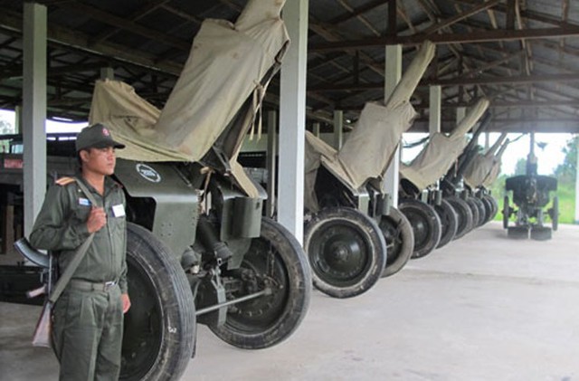 
Kho vũ khí của Quân đội Lào.
