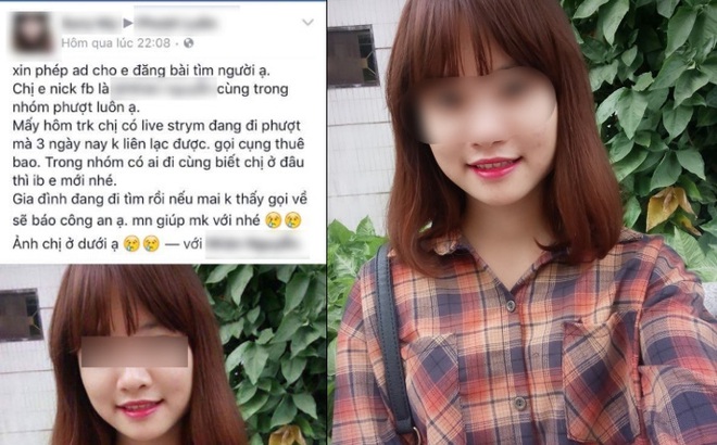 Nghi vấn nữ sinh mất tích khi đi phượt cùng người lạ Nghi vấn nữ sinh mất tích khi đi phượt cùng người lạ