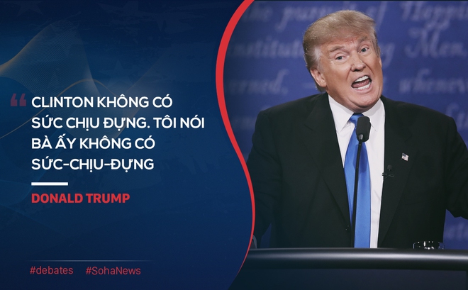 Tranh luận Trump-Clinton: Những phát ngôn xỏ xiên của 2 ứng cử viên - Ảnh 3.