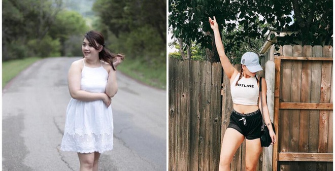 Giảm liền 13kg trong 5 tháng, cô gái vốn đã xinh đẹp này trở nên sexy không kém gì gái Âu Mỹ!