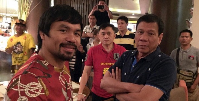 Võ sĩ huyền thoại Pacquiao: Duterte được Chúa lựa chọn