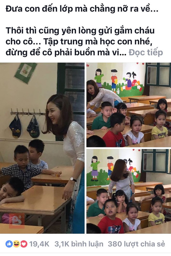 Cô giáo trẻ và bức hình hot nhất trong ngày khai giảng ở Hà Nội - Ảnh 3.