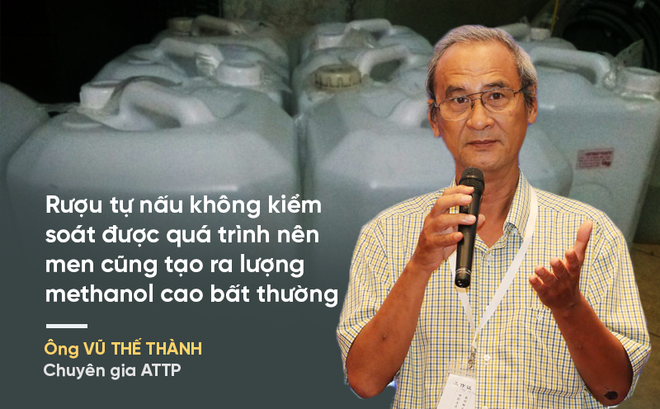 Chuyên gia Vũ Thế Thành: 3 nguyên nhân dẫn đến lượng methanol cao bất thường trong rượu