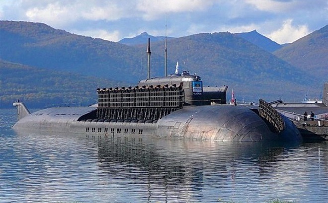 Tàu ngầm K-186 Omsk thuộc Đề án 949A (OSCAR-II). Ảnh minh họa.