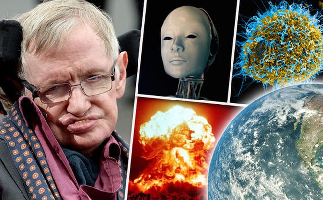 Giáo sư Stephen Hawking đưa ra cảnh báo đáng sợ về mối nguy hiểm khủng khiếp đe dọa sự sống của con người. Ảnh: Express.co.uk