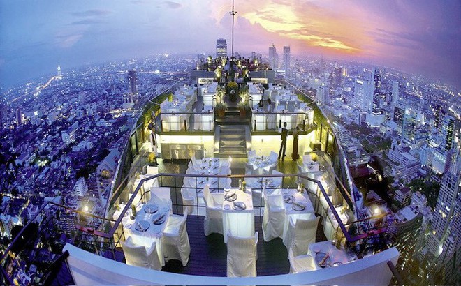 Top 10 nhà hàng trên tầng thượng có tầm nhìn đẹp nhất thế giới