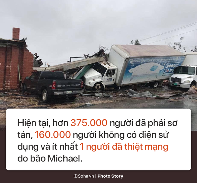 Sức mạnh kinh hoàng của bão Michael và những cảnh không tưởng tượng nổi trên đất liền Mỹ - Ảnh 10.