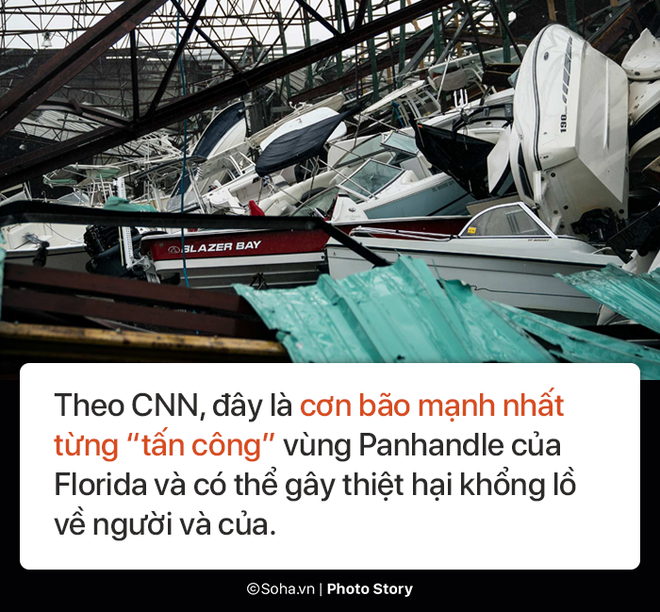 Sức mạnh kinh hoàng của bão Michael và những cảnh không tưởng tượng nổi trên đất liền Mỹ - Ảnh 2.