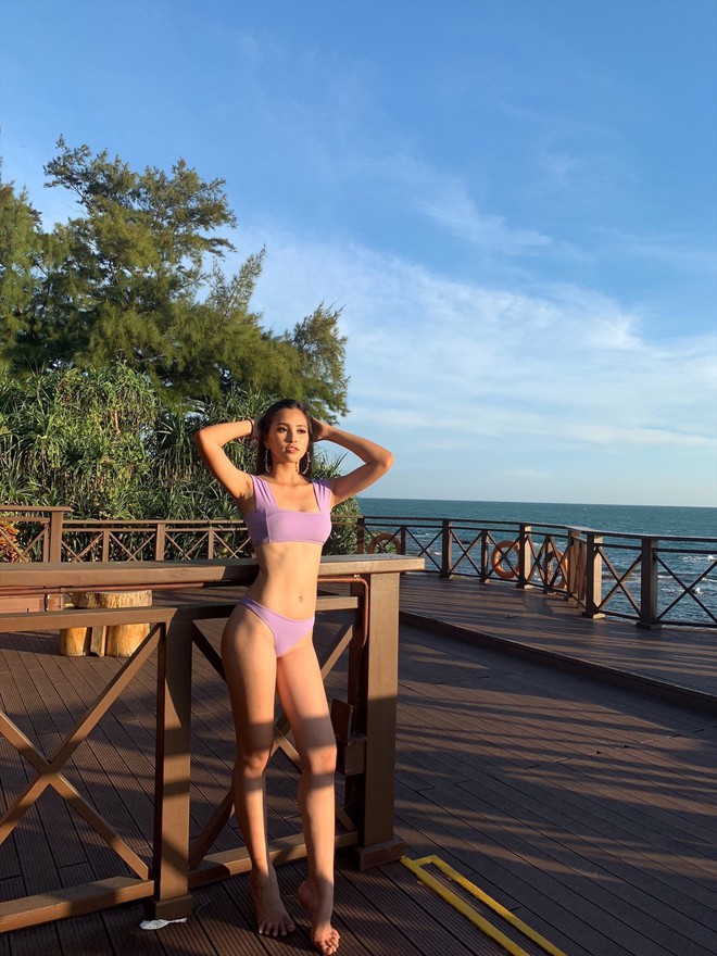 Tiá»u Vy máº·c bikini, khoe thÃ¢n hÃ¬nh nÃ³ng bá»ng táº¡i Hoa háº­u Tháº¿ giá»i 2018 - áº¢nh 4.