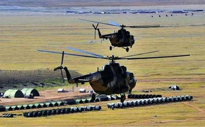 Trực thăng quân sự Trung Quốc liên tục dấn sâu vào không phận Ấn Độ