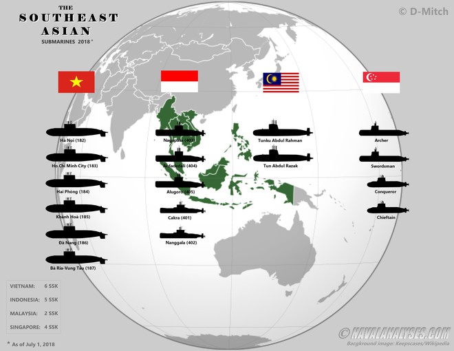Việt Nam bất ngờ chiếm ngôi số 1 Đông Nam Á về sức mạnh và quy mô hạm đội tàu ngầm - Ảnh 1.