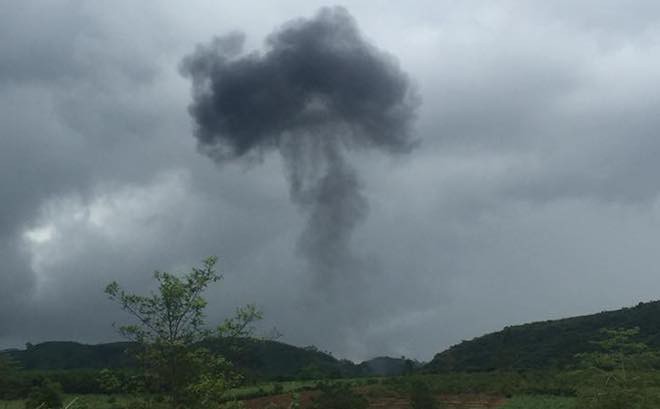 [CẬP NHẬT] Rơi máy bay quân sự tại Nghệ An, 2 phi công chưa rõ tung tích