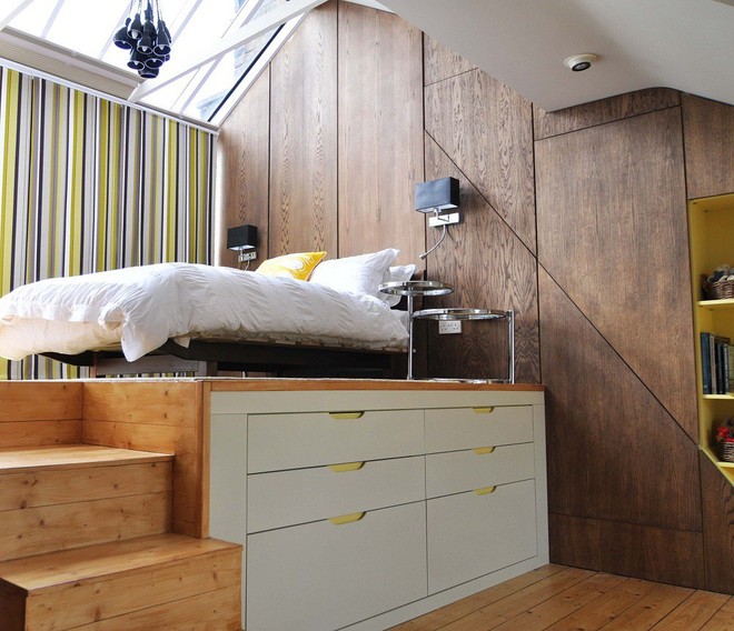 Phòng ngủ nhỏ rộng thênh thang với 8 kiểu giường lưu trữ siêu hoàn hảo dưới đây - Ảnh 7.