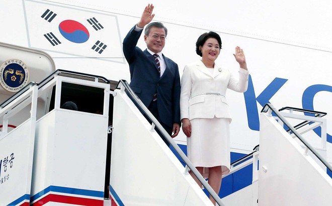 Đã có 1 đồ vật quan trọng trên chuyên cơ được dỡ bỏ khi Tổng thống Moon Jae-in thăm Triều Tiên 1