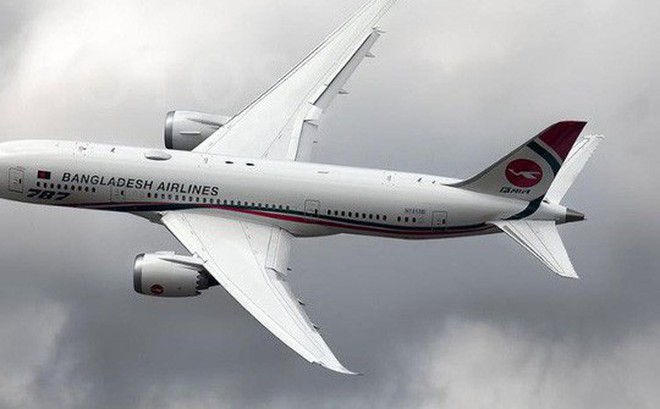 Một chiếc máy bay của hãng hàng không Biman Bangladesh Airlines. Ảnh: Gulf News