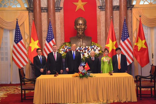 [ẢNH] Toàn cảnh cuộc hội đàm của Tổng thống Mỹ Donald Trump và Tổng Bí thư, Chủ tịch nước Nguyễn Phú Trọng - Ảnh 15.