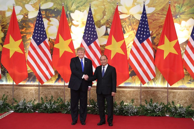 [ẢNH] Toàn cảnh cuộc hội đàm của Tổng thống Mỹ Donald Trump và Tổng Bí thư, Chủ tịch nước Nguyễn Phú Trọng - Ảnh 23.