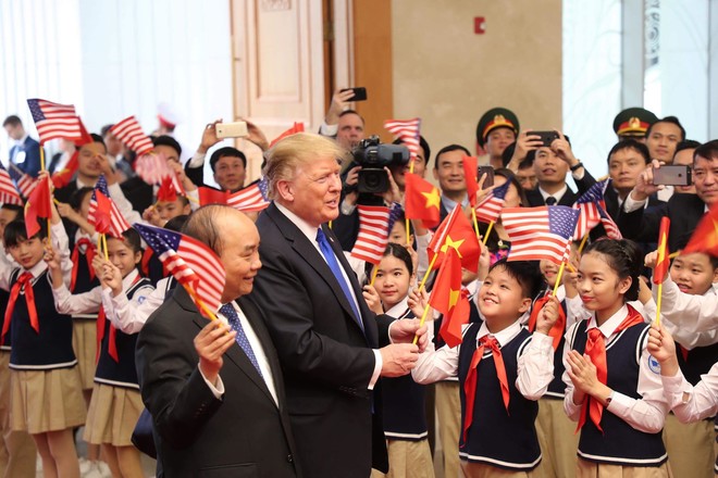 [ẢNH] Toàn cảnh cuộc hội đàm của Tổng thống Mỹ Donald Trump và Tổng Bí thư, Chủ tịch nước Nguyễn Phú Trọng - Ảnh 25.