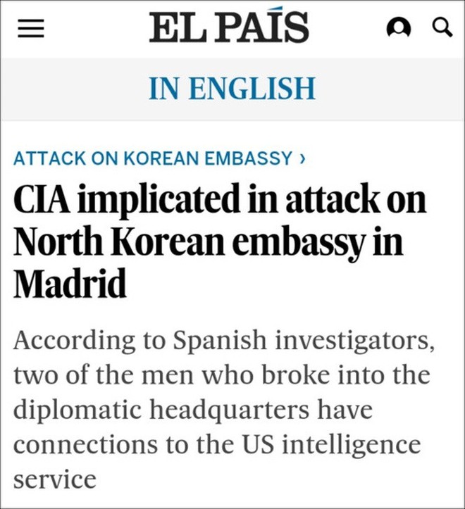 CIA tập kích sứ quán Triều Tiên tại Madrid để cướp tài liệu về cuộc gặp Donald Trump – Kim Jong Un ở Hà Nội? - Ảnh 3.