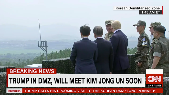 NÓNG: Tổng thống Mỹ Donald Trump đã tới DMZ, Triều Tiên vẫn chưa xác nhận về cuộc gặp Trump - Kim - Ảnh 3.