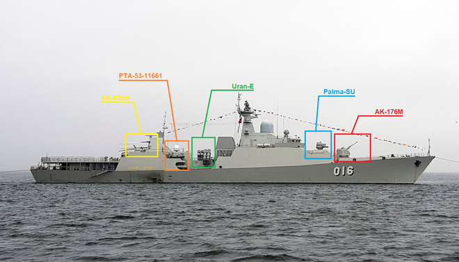 Thấy vũ khí trên tàu Gepard Nga, ngỡ ngàng về sức mạnh Tàu 016 Quang Trung của HQVN - Ảnh 6.